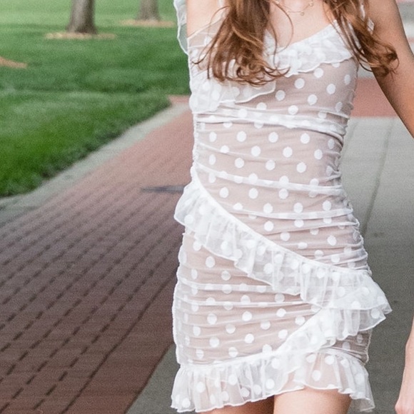 MAJORELLE BANDIT DRESS IN WHITE - Picture 4 of 4